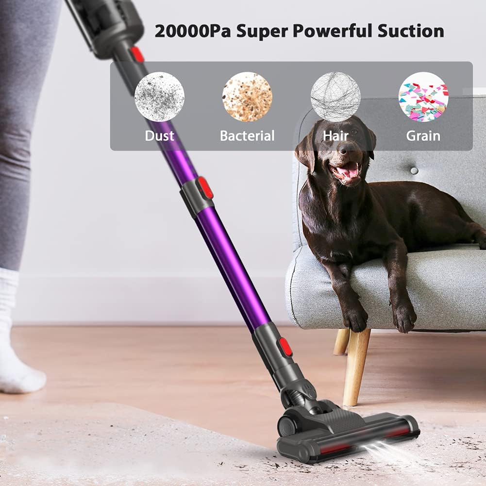 Cordless Stick Vacuum Cleaner 20KPa 4 in 1 with LED Display 40 Minutes Runtime Lightweight G4850