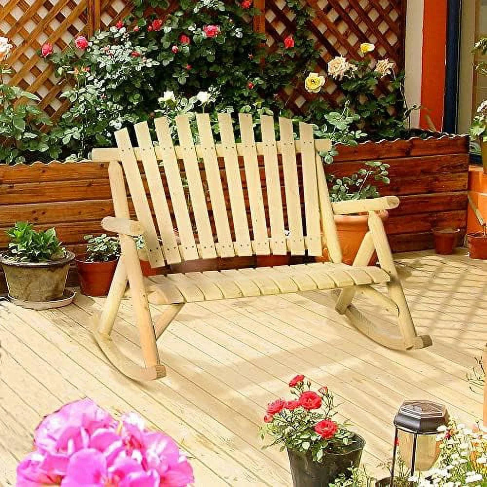Wooden Porch Rocking Bench E743