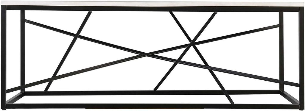 White Faux Marble Coffee Cocktail Table A9566