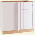 White Thermofoil Plywood Shaker Base Kitchen Cabinet 36 in. W x 24 in. D G692610