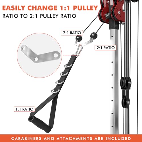 Wall Mount Cable Station with Dual Pulley System Q297957