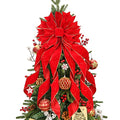 Christmas Tree Topper Bow with Snowflake Pattern E7383