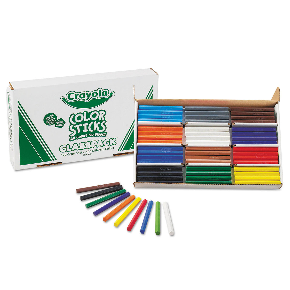 Woodless Color Pencils Classpack Assorted 120/Pack D216