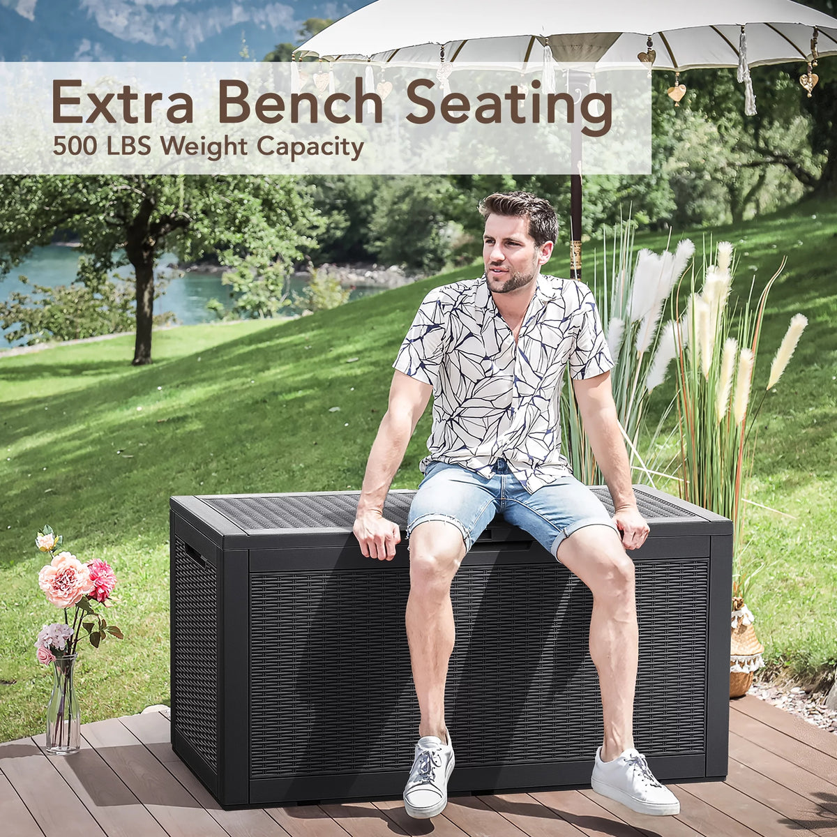 100 Gallon All-Weather Resin Deck Box R941