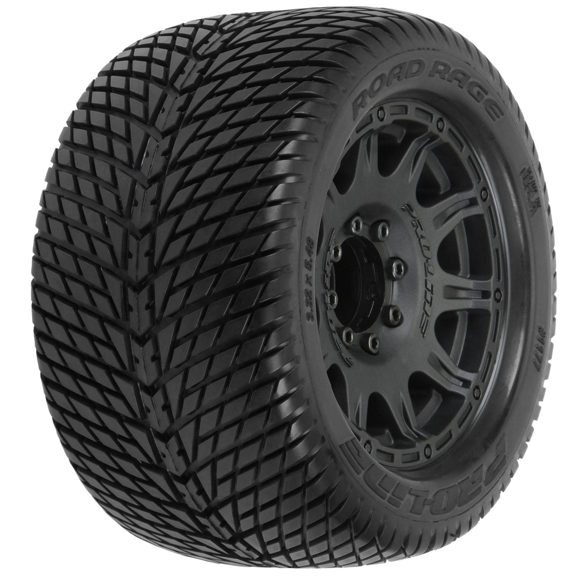 Mounted Raid MT Tires 8x32 17mm H2084