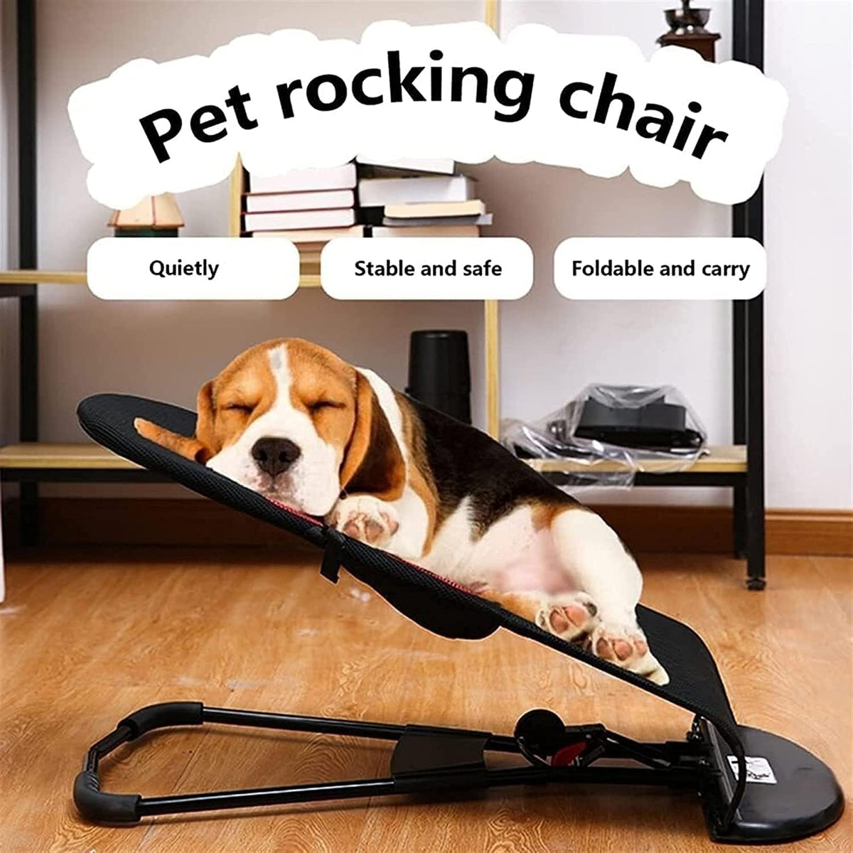 Portable Pet Rocking Bed with Washable Cover Q1712