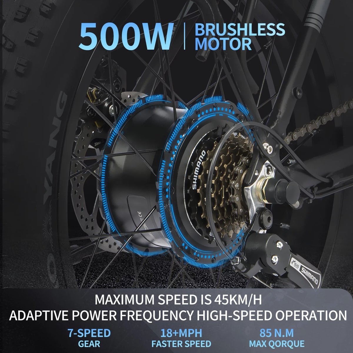 20 Fat Tire 750W 48V 14AH Foldable Electric Bike V659847