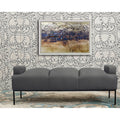 PU Leather Ottoman with Metal Frame J200