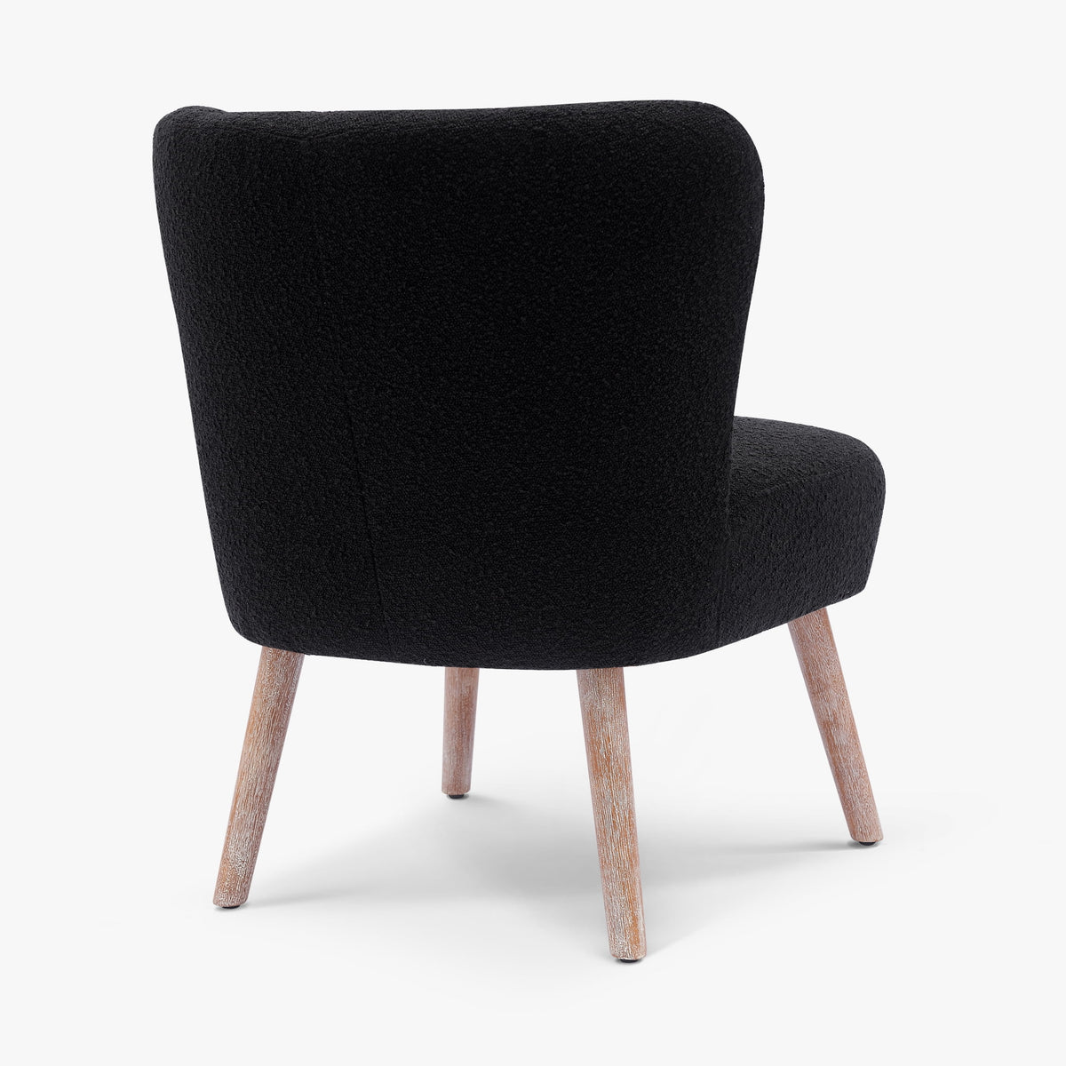 Black Boucle Accent Chair X44717