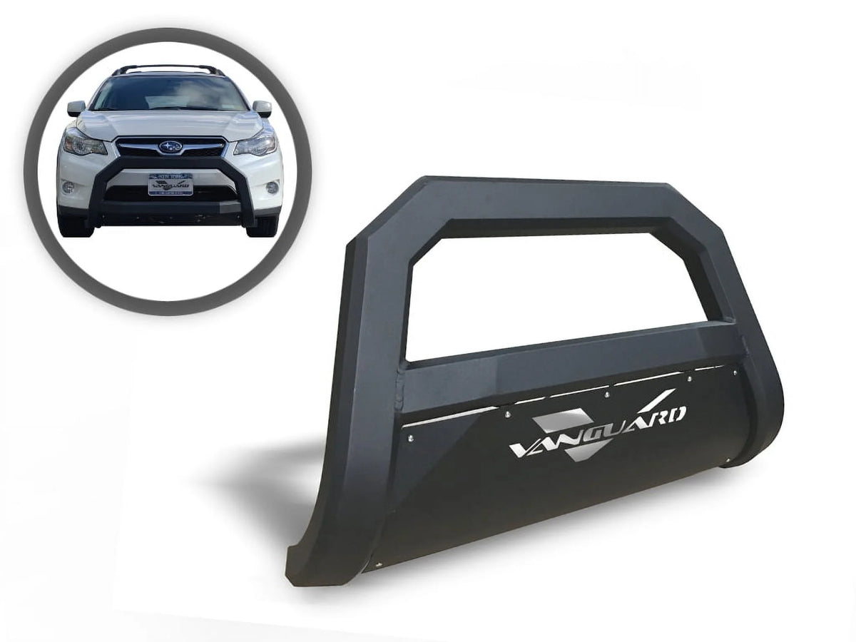 Black Powdercoat Bull Bar with 4.5in Round LED Kit I65231