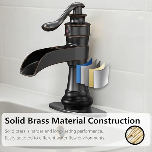 Oil Rubbed Bronze Single Hole Vessel Sink Faucet H87534