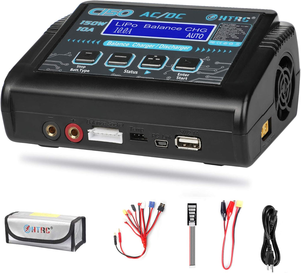 150W 10A 1-6S AC/DC LiPo Battery Balance Charger X853