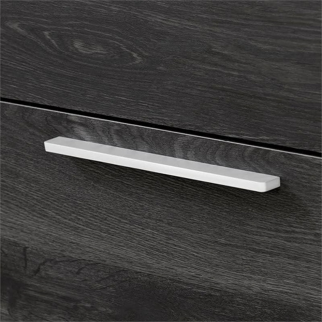 Dark Grey 5 Drawer Wood Dresser F850426
