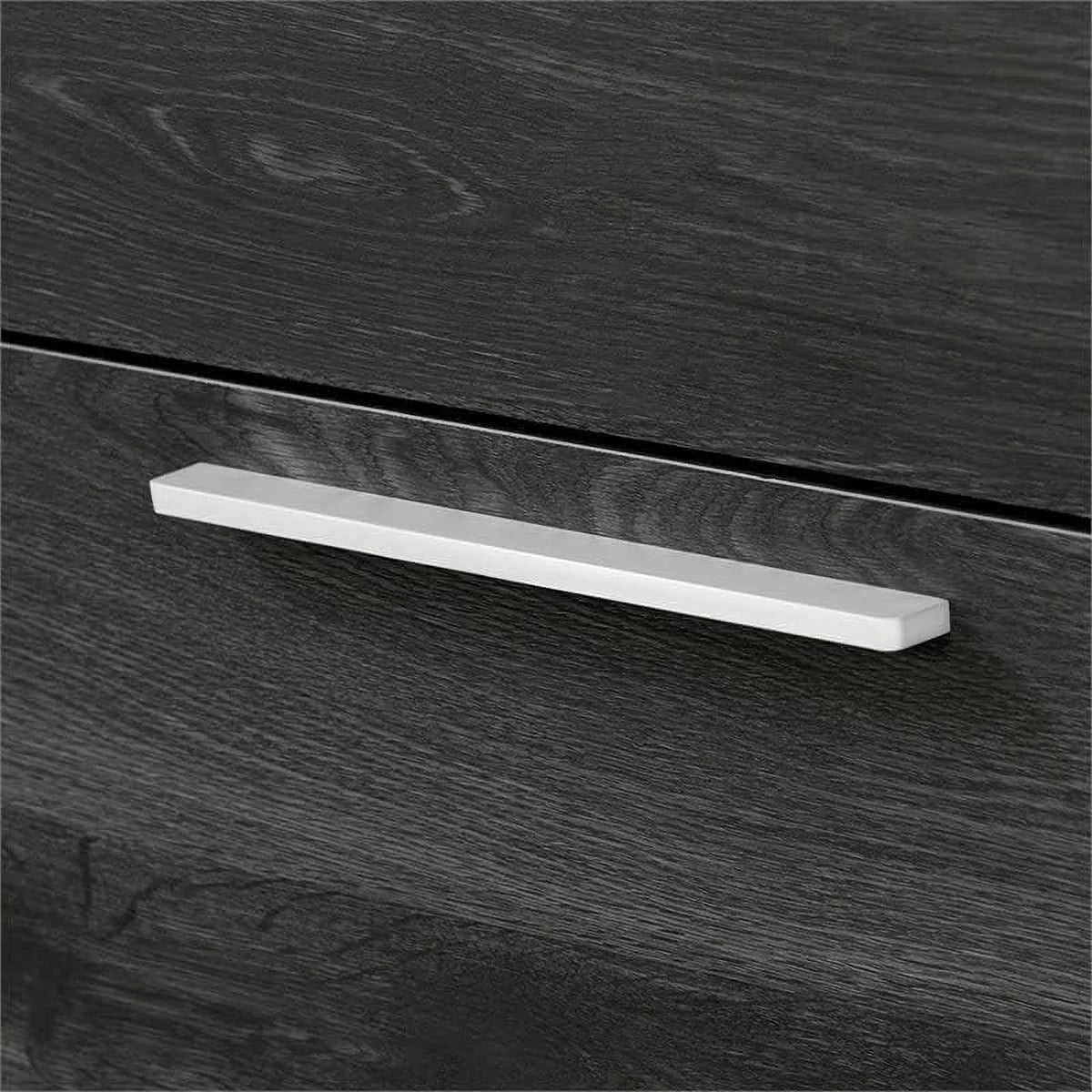 Dark Grey 5 Drawer Wood Dresser F850426