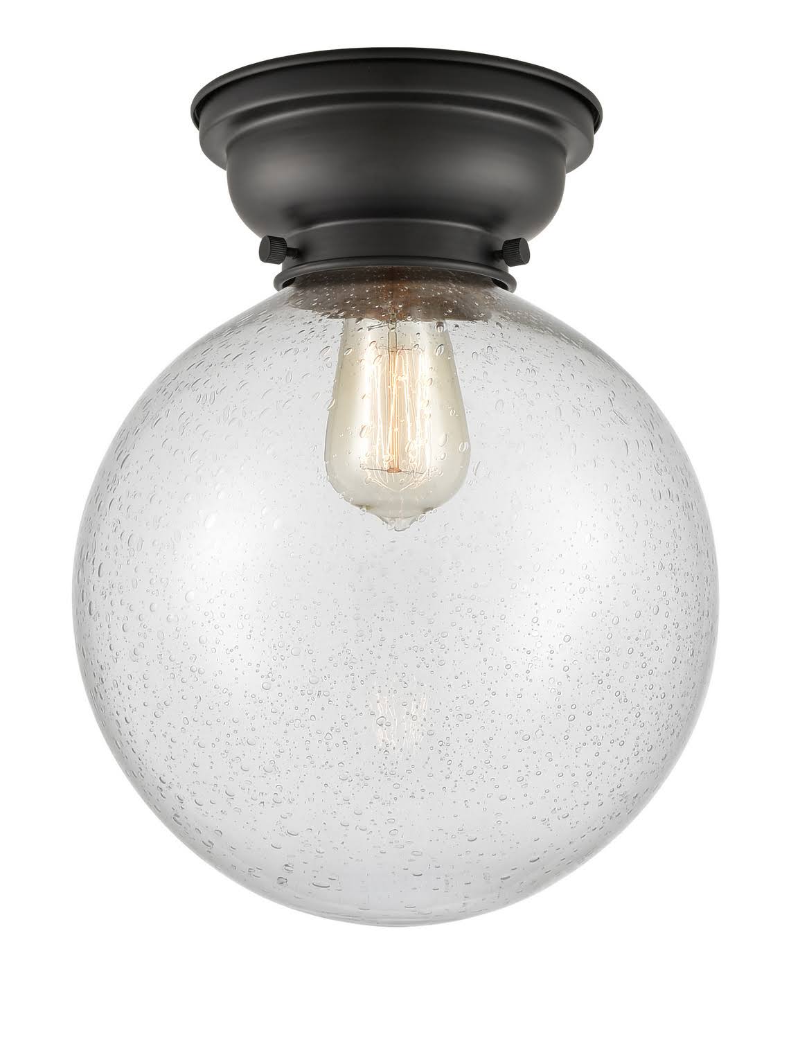 Matte Black 10 inch Flush Mount Light F6497