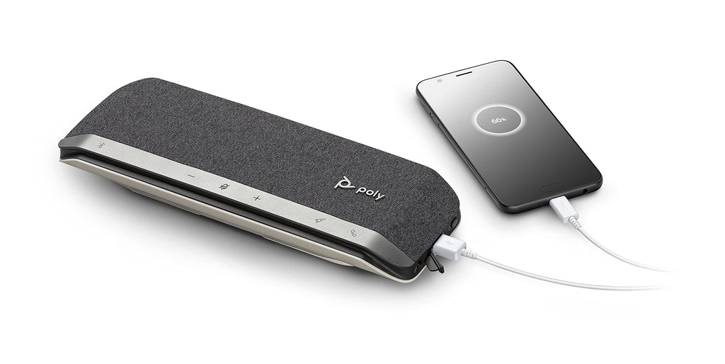 Black Smart Speakerphone with USB-A/USB-C Cable and Bluetooth S81313