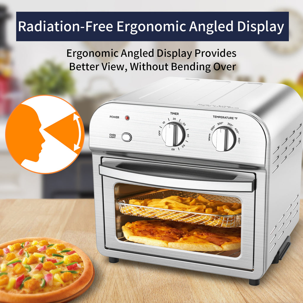 1500W Stainless Steel Air Fryer Toaster Oven A204