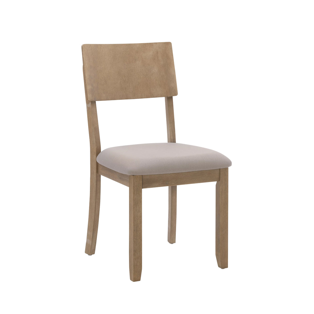 Gray Wash Upholstered Dining Chair Set of 2 D968