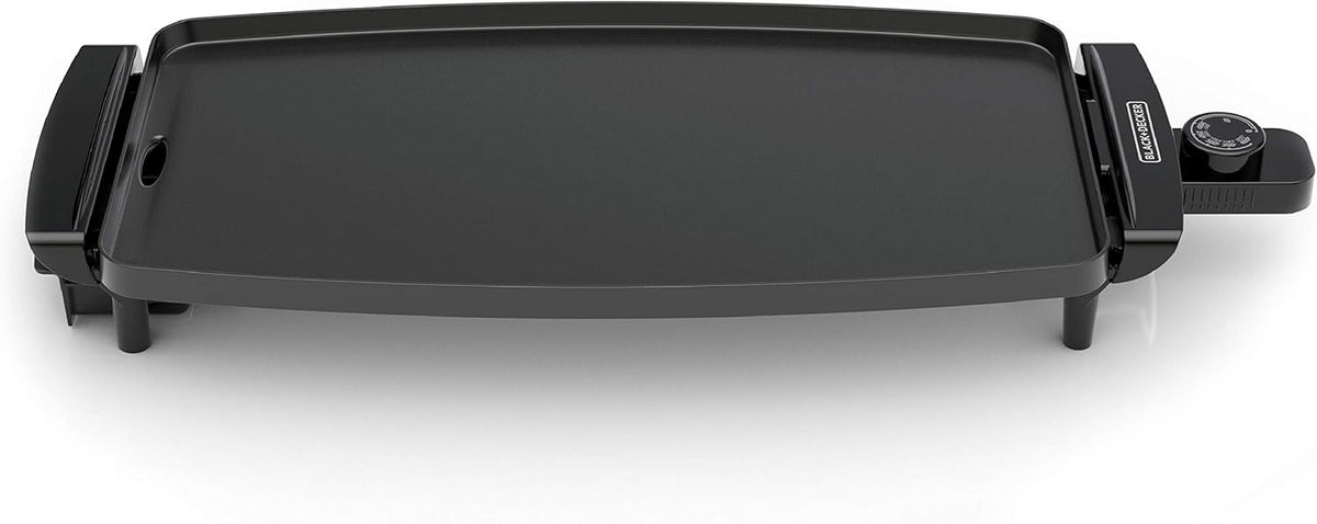 Black Electric Griddle with Removable Temperature Probe G60376