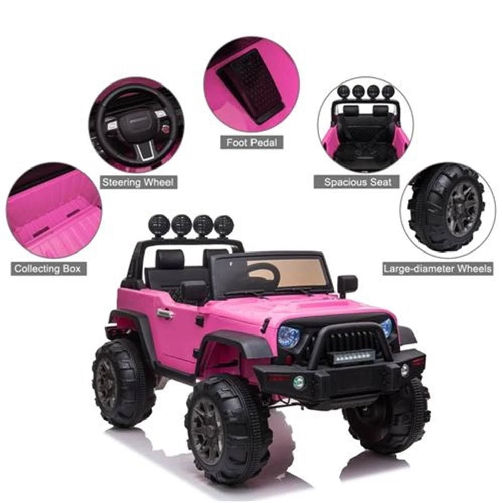 White 12V Kids Ride on Car SUV with Remote Control U47707