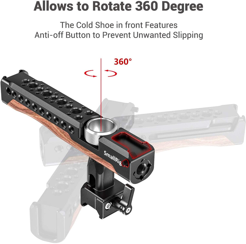Camera NATO Top Handle Grip with Cold Shoe Mount G757