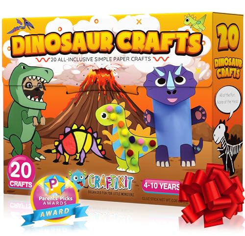 20 Animal Toddler Arts and Crafts for Kids Ages 3-10 Years, All-Inclusive Animal Craft Kits Y374981