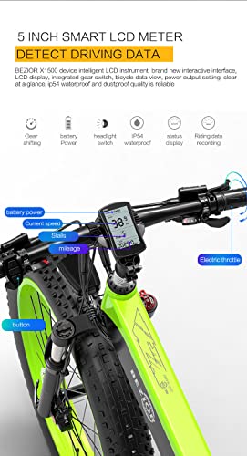 Foldable 26" x 4.0 Fat Tire Electric Bicycle with 1500w Motor and 48V 12.8Ah Removable Battery R63461