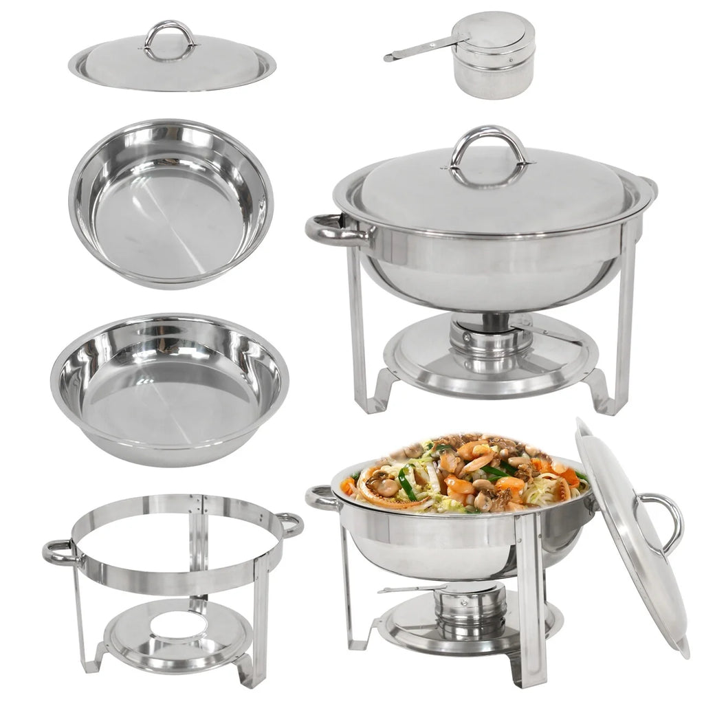 Round Chafing Dish 5Qt 4 Pack N477879