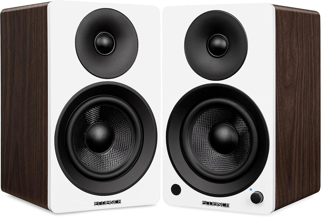 Powered 2-Way 2.0 Stereo Bookshelf Speakers with 5 Drivers, 90W Amplifier G7327