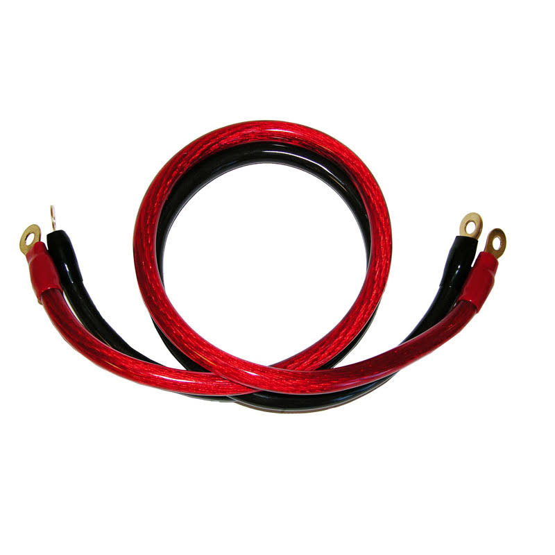 2 AWG Gauge 12-Foot Inverter Cables Y31404