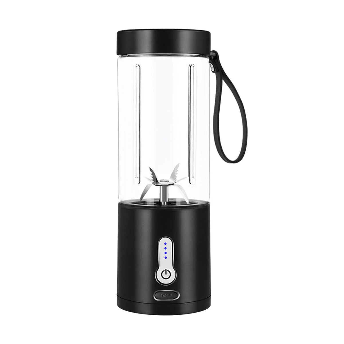 Black 530ml Portable USB Juicer Cup U853481