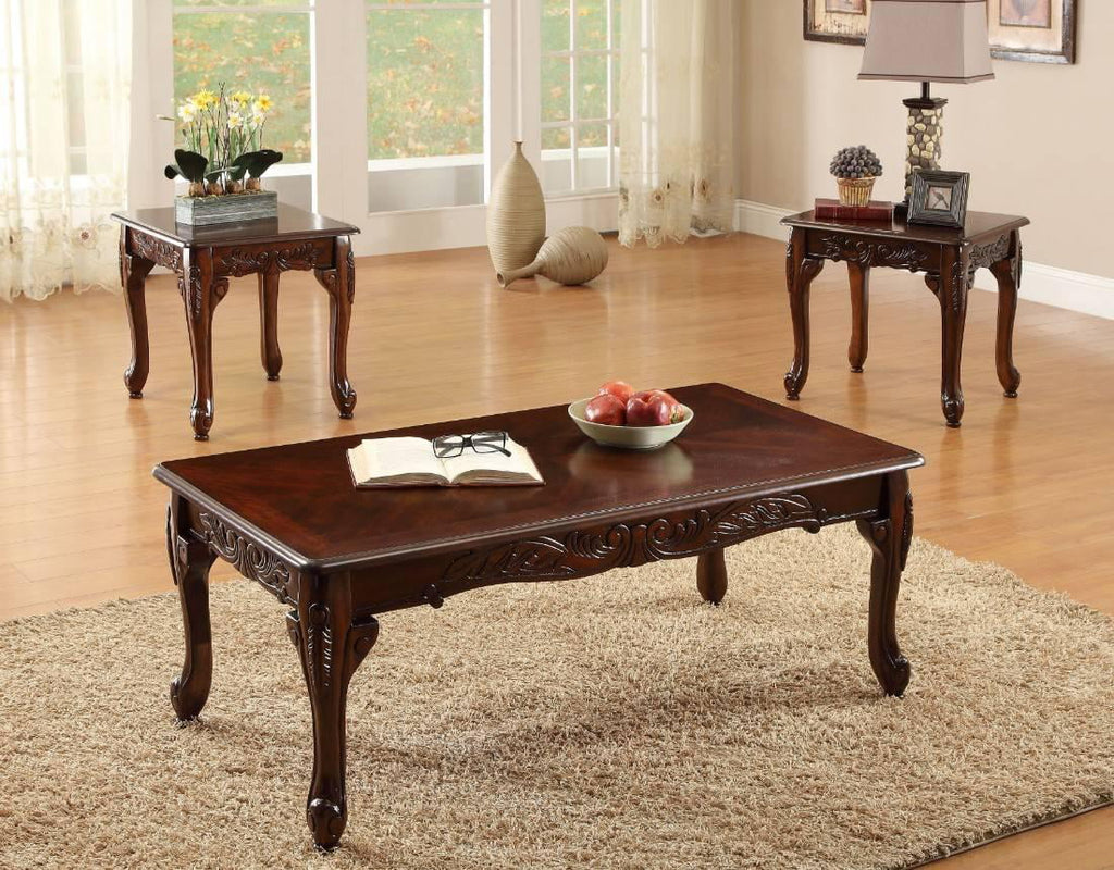 Purple & Dark Cherry 5pcs Living Room Set A84759