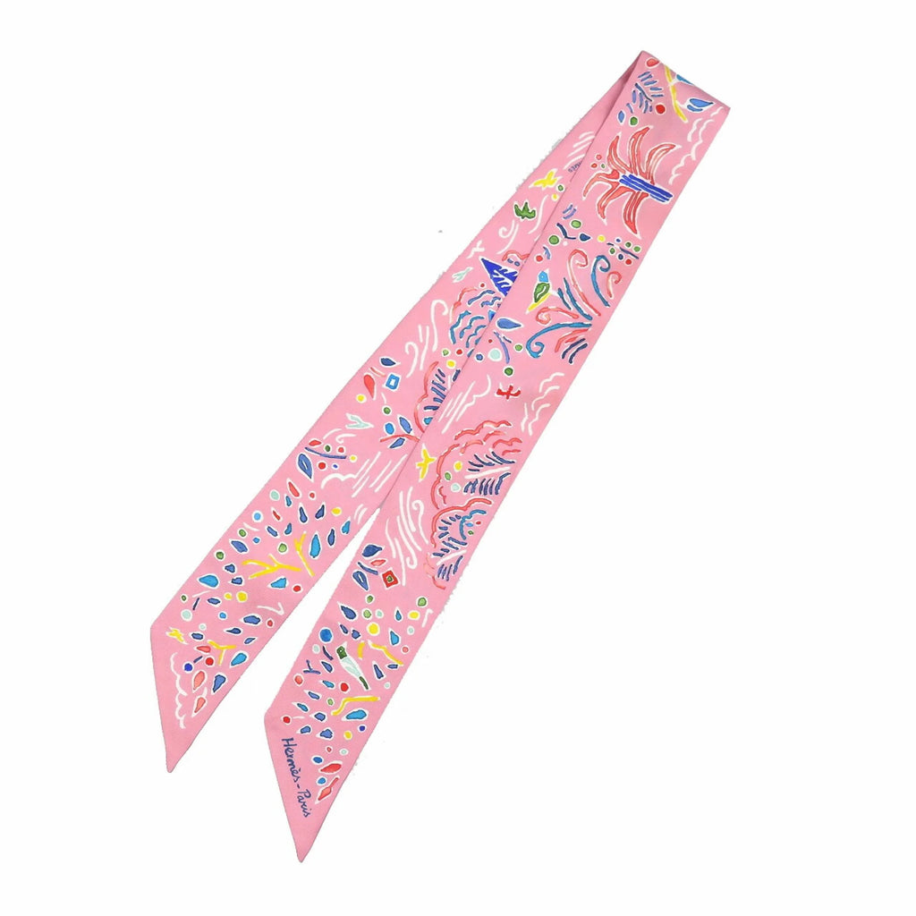 Pre-Owned Silk Scarf Muffler K887034