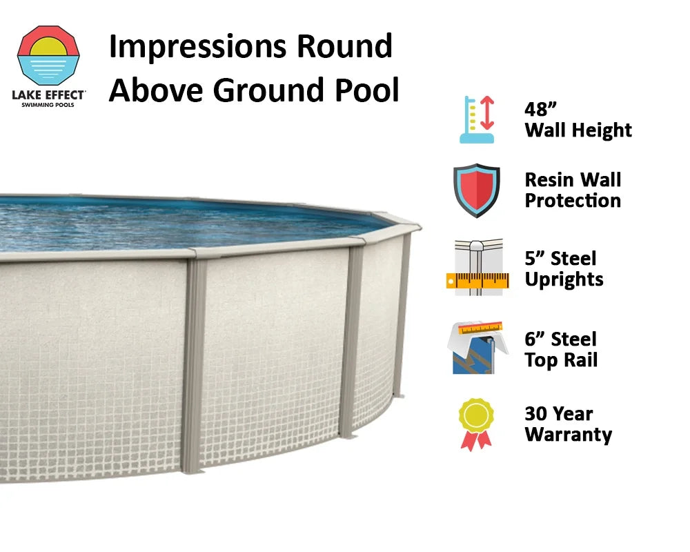 18' Round 48 Above Ground Swimming Pool G9927