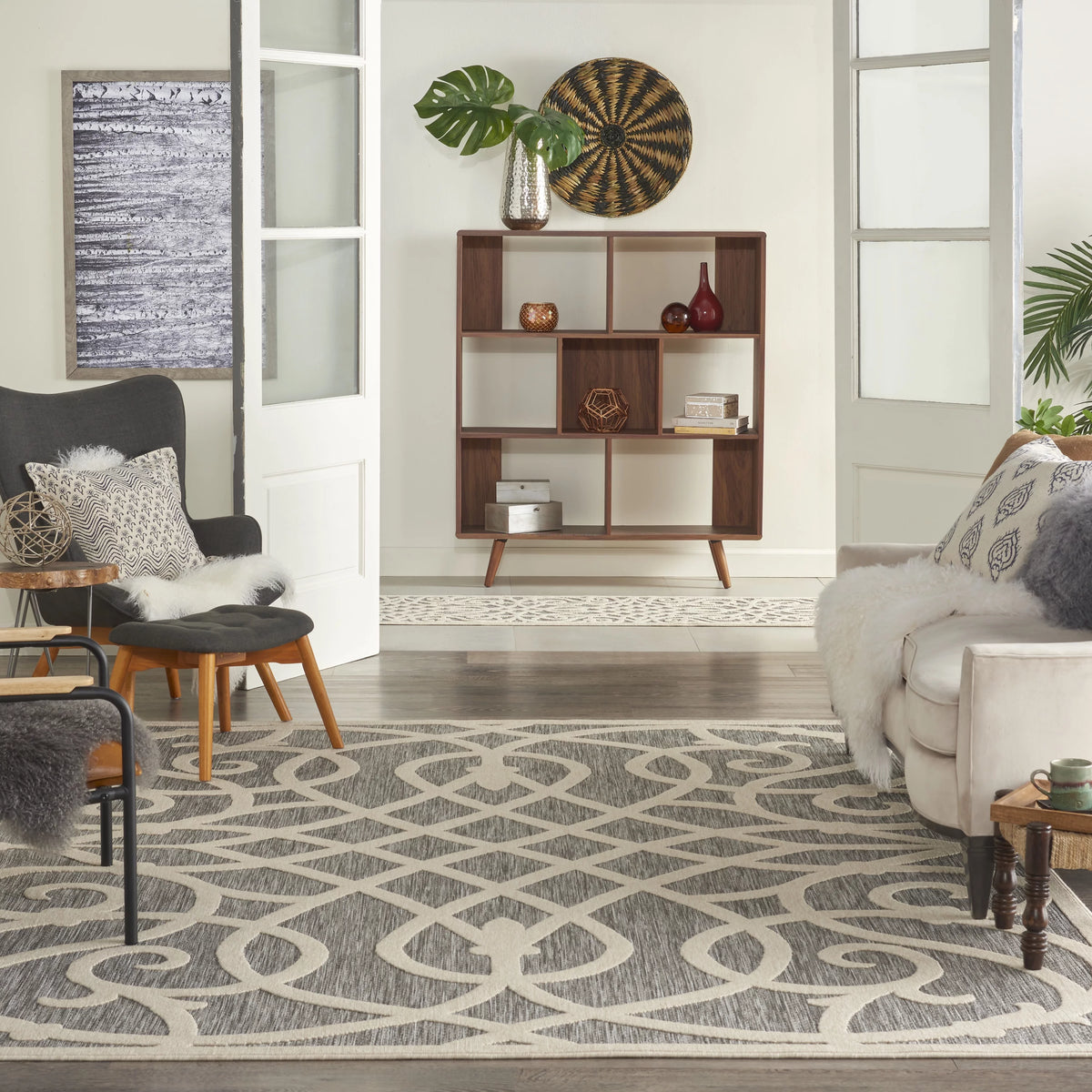 Grey Indoor/Outdoor Area Rug G9395