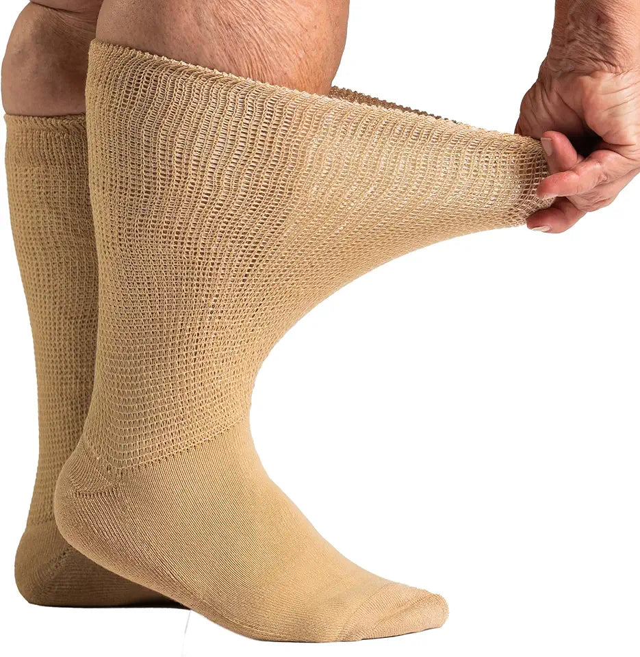 Non Binding Diabetic Crew Socks I7179