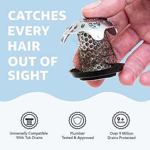 Stainless Steel Tub Drain Protector Hair Catcher Z99260