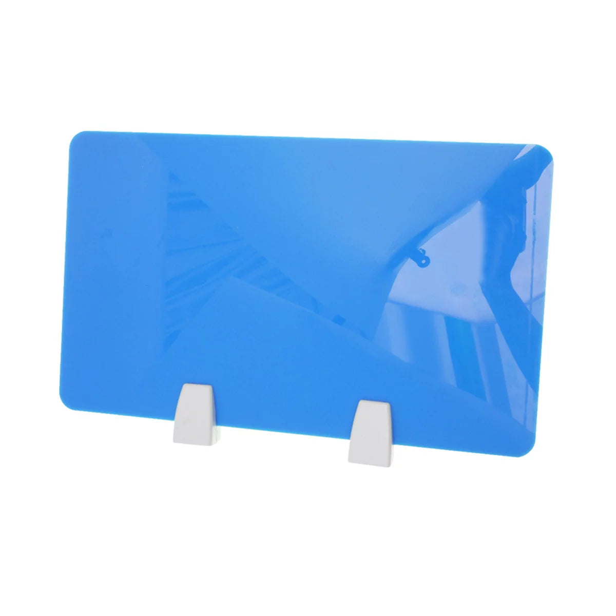 Acrylic Desktop Partition Board with Clamp 50x30cm Blue F325351