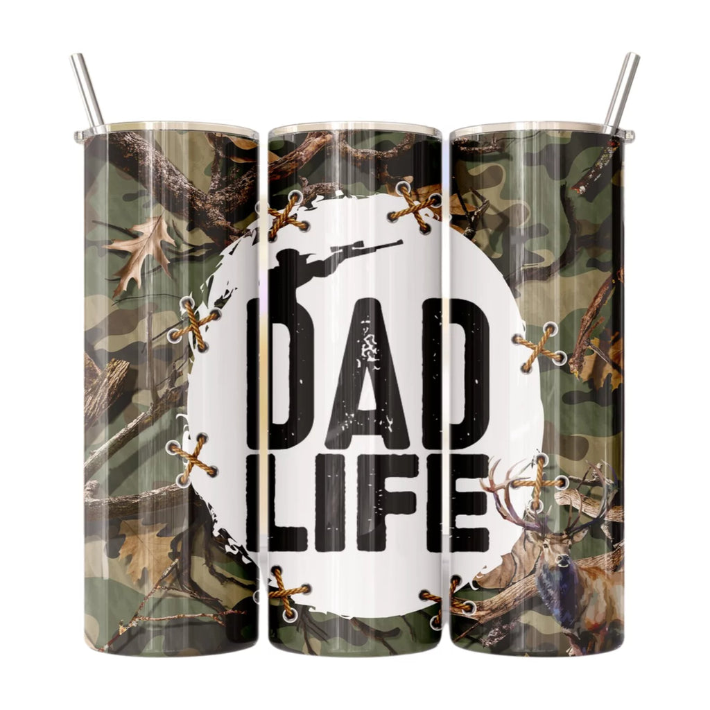 20 Oz Camo Tumbler with Lid and Straw R80378