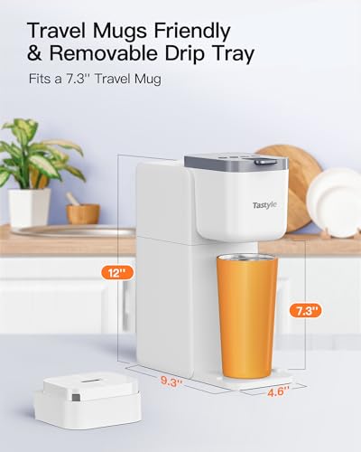 White 3 in 1 Single Serve Coffee and Tea Maker with 16oz Water Reservoir L44413