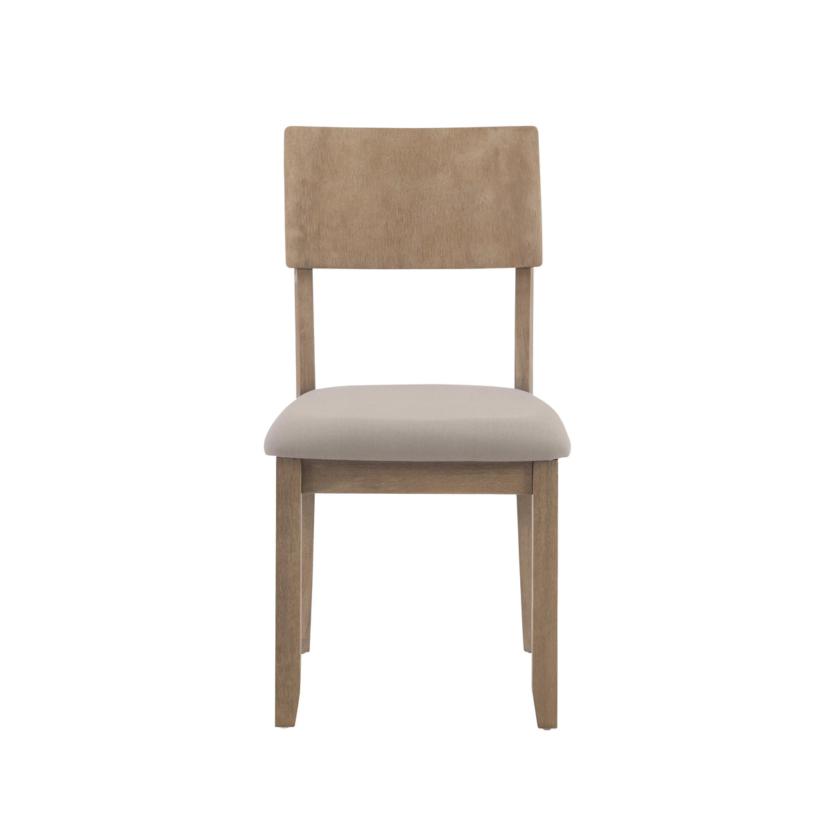 Gray Wash Upholstered Dining Chair Set of 2 D968