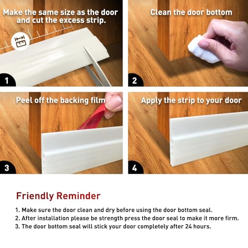 2 Pack White Door Draft Stopper P960