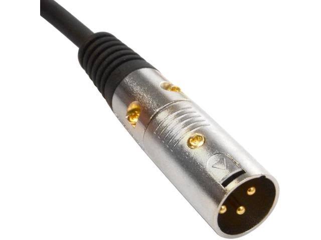 6 Pack 10 Foot Purple Gold Plated XLR Microphone Patch Cables X13655