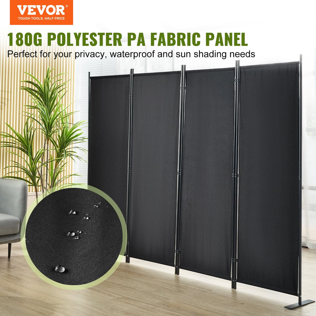 4-Panel Folding Privacy Screen Room Divider D73778
