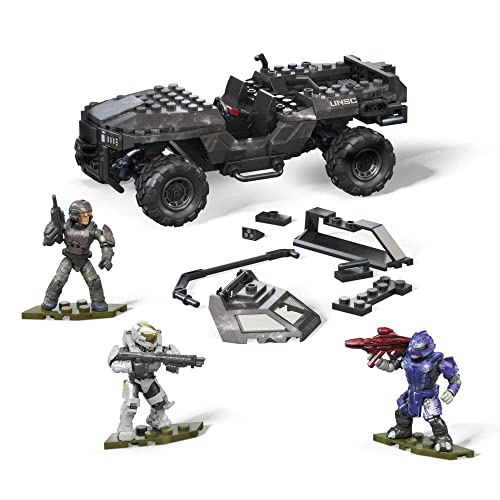 303 Piece UNSC Razorback Blitz Vehicle Building Toy Set with 4 Micro Action Figures V11875