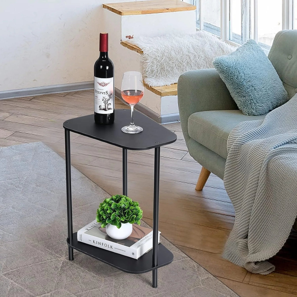 Black End Tables Set of 2 Z311924