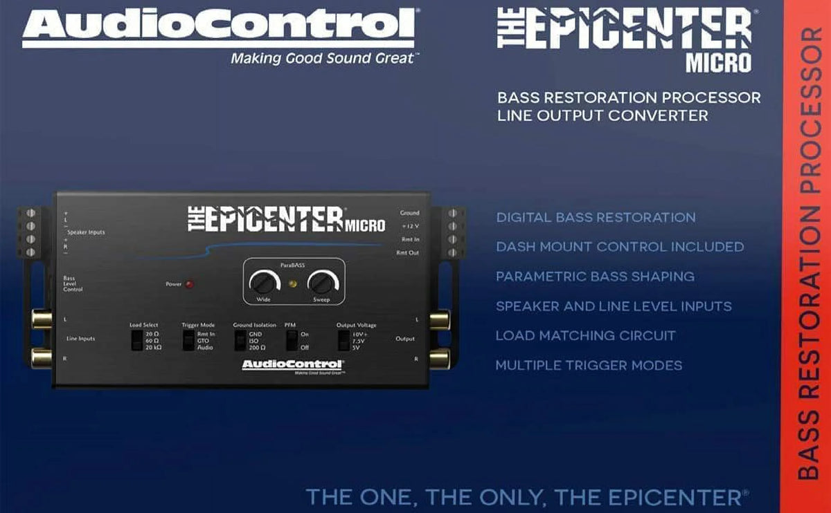 Bass Restoration Processor & Amp Kit Bundle with Line Output Converter R375039