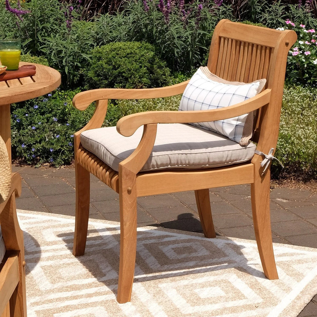 5-piece Teak Patio Dining Set with Cushion P4001