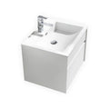 24 in. High Gloss White Wall Mount Bathroom Vanity R63686