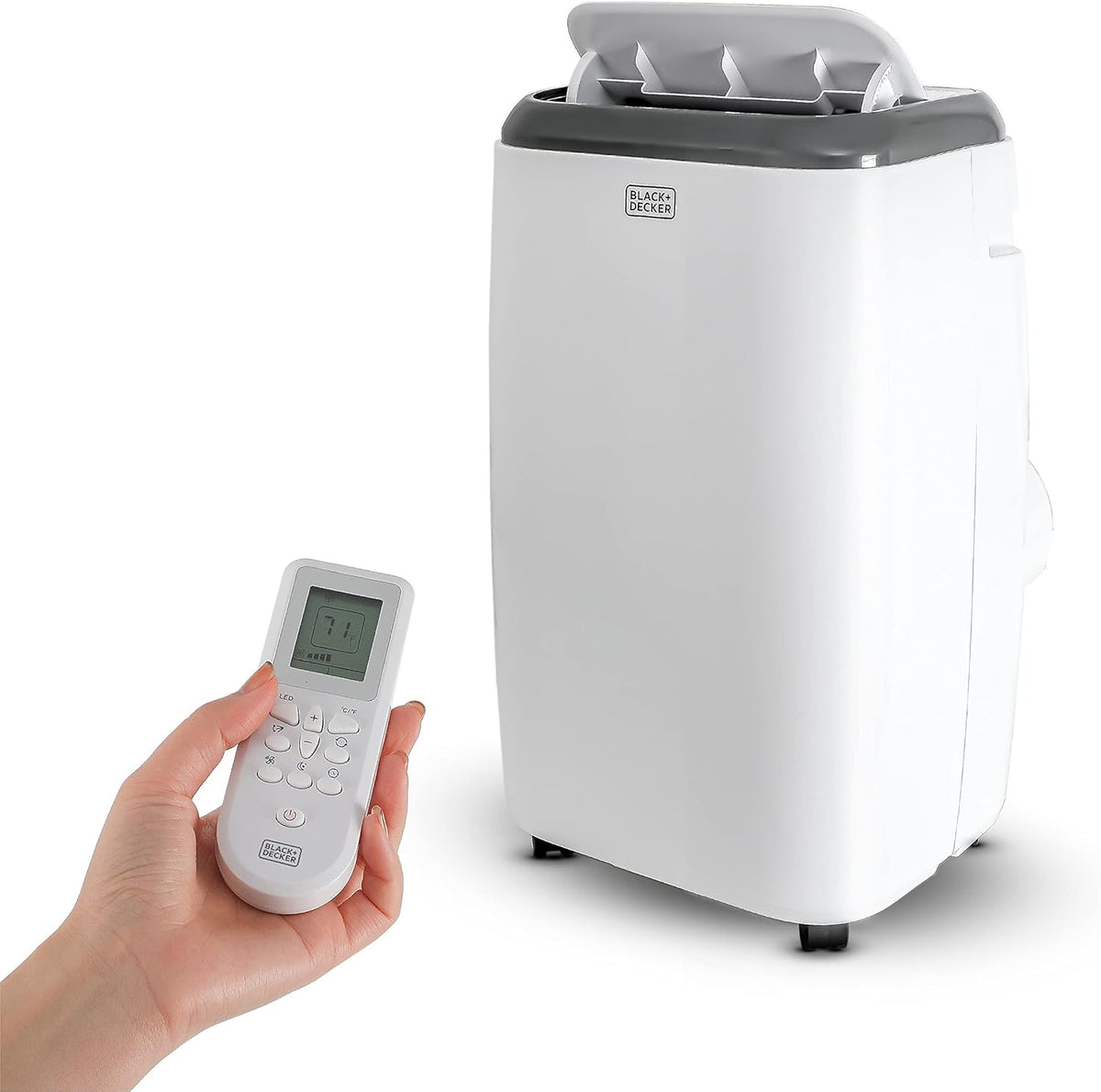 White Portable Air Conditioner with Remote Control T65251